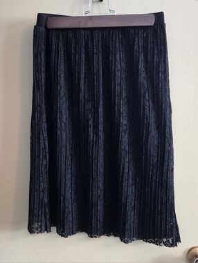 Maurices Black Lace Knee Length Skirt